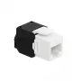 LogiLink NK4066 Keystone Module Flach Schwarz Weiß RJ-45