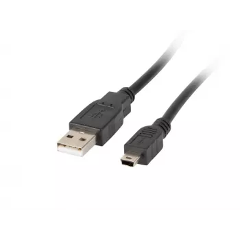USB 2.0 Kabel Mini AM-BM5P 1,8 m schwarz