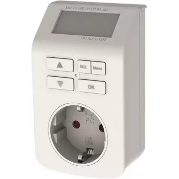Bachmann Digitaler Zeitschalter - Automatischer Netzschalter - AC 230 V - 3680 Watt