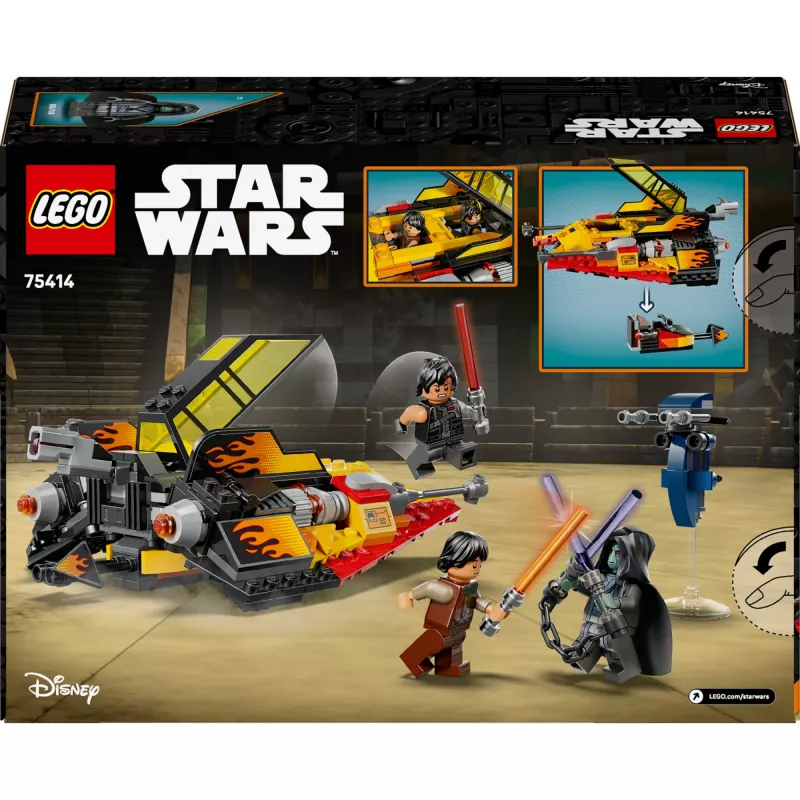 LEGO Star Wars Flame Speeder 75414 Schneefahrzeug-Set – 349 Teile, 3 Minifiguren, Alter 7+