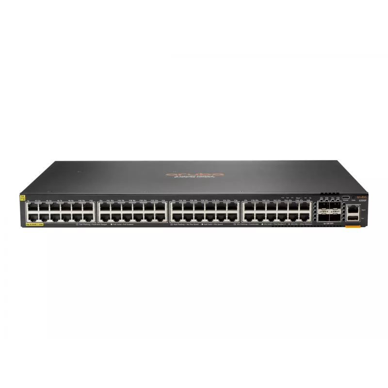 Managed Switch HPE Aruba Networking CX 6200F 48G PoE 4SFP+ 370W