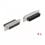 Wire Connector D-Sub 25 pin DeLOCK 66721 Schwarz Silber