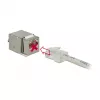 Keystone-Modul DELOCK 86404 – RJ-45 silber, 38,5 × 22,3 × 17,3 mm
