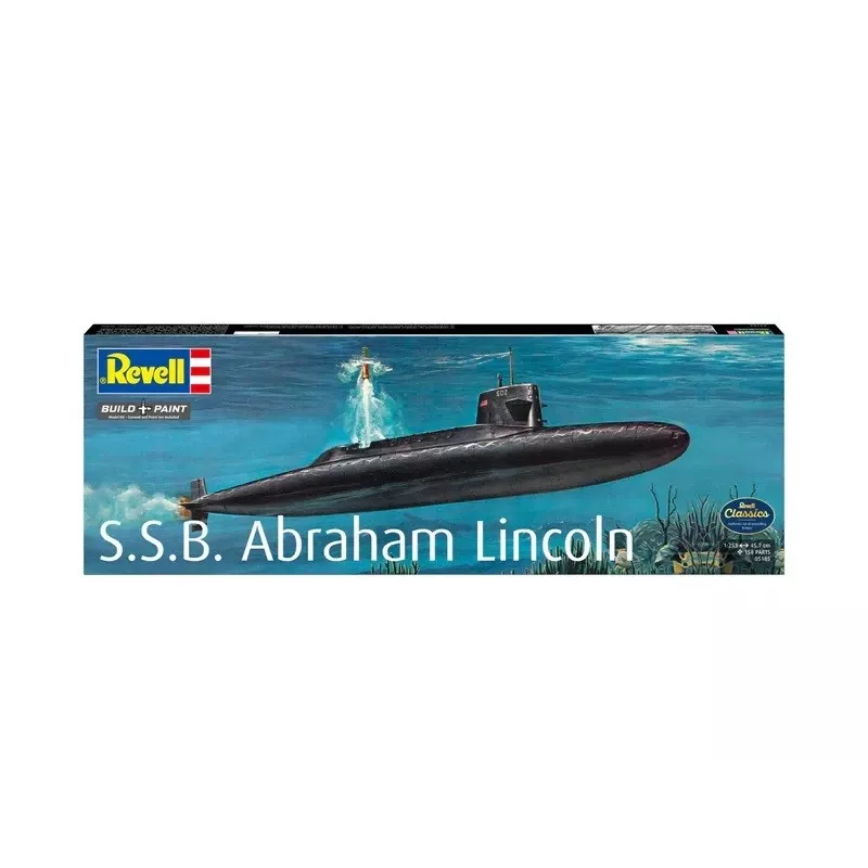 Kunststoff-Modellschiff REVELL S.S.B. Abraham Lincoln 1/253 Maßstab Bausatz