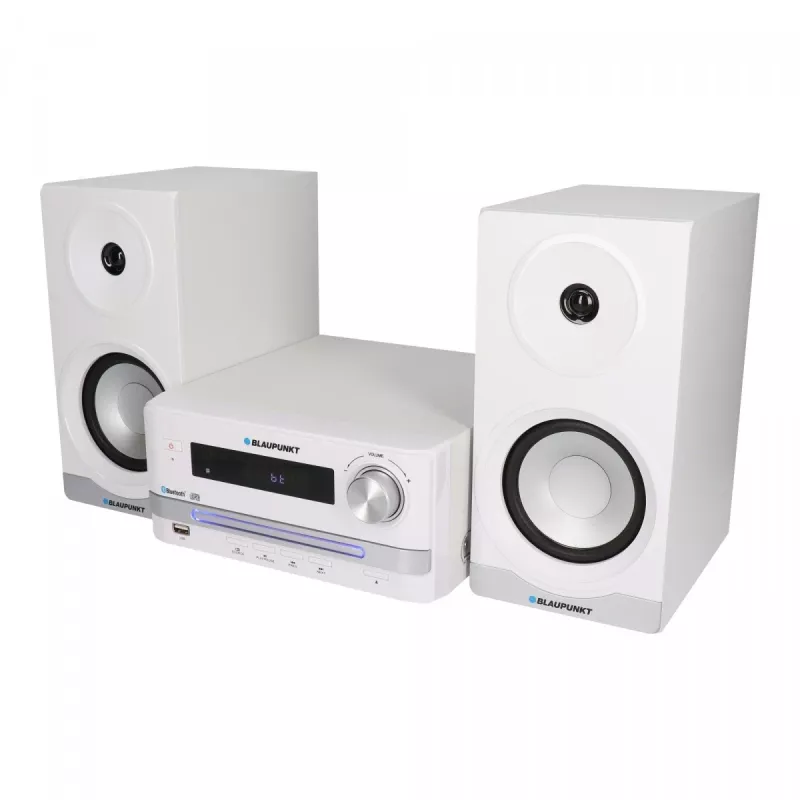 Home Audio Mikrosystem BLAUPUNKT MS16BT 15 W, CD/USB/MP3, Bluetooth, FM RDS, Weiß