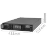 Qoltec USV AWARYJNY DO RACK 3KVA 3000W Leistungsfaktor 1.0 LCD EPO USB on-LINE (3VA, 3000W, Doppelwandlungs-Online-USV), USV