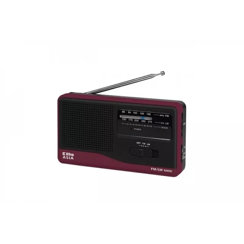 Tragbares Radio Eltra Asia Schwarz — Modell kompakter AM/FM-Empfänger