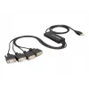 DeLock USB2.0 > 4 x Seriell Adapter - Seriell Adapter - USB - RS-232 x 4 (61887)