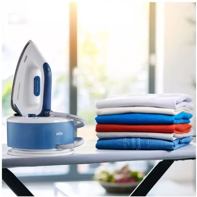 Braun CareStyle Compact IS 2143 BL 2400 W 1,5 L EloxalPlus-Bügelsohle Blau, Weiß