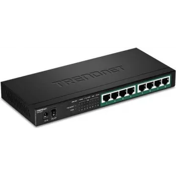TRENDnet TPE TG83 - Switch - 8 x 10/100/1000 (PoE+) - Desktop, wandmontierbar - PoE+ (65 W)