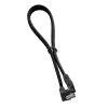 CableMod ModMesh SATA-3-Kabel mit rechtwinkligem Anschluss 30 cm - Schwarz