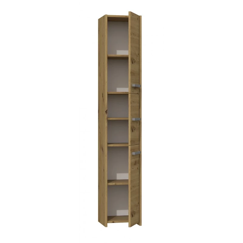 Topeshop S33 ARTISAN Badezimmer-Aufbewahrungsschrank Eiche