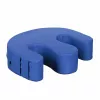 Repositionierungs-/Dreh-Rehabilitationskissen ActionMed PR100AM — blau, Beinstütze, Tasche und Handgriffe