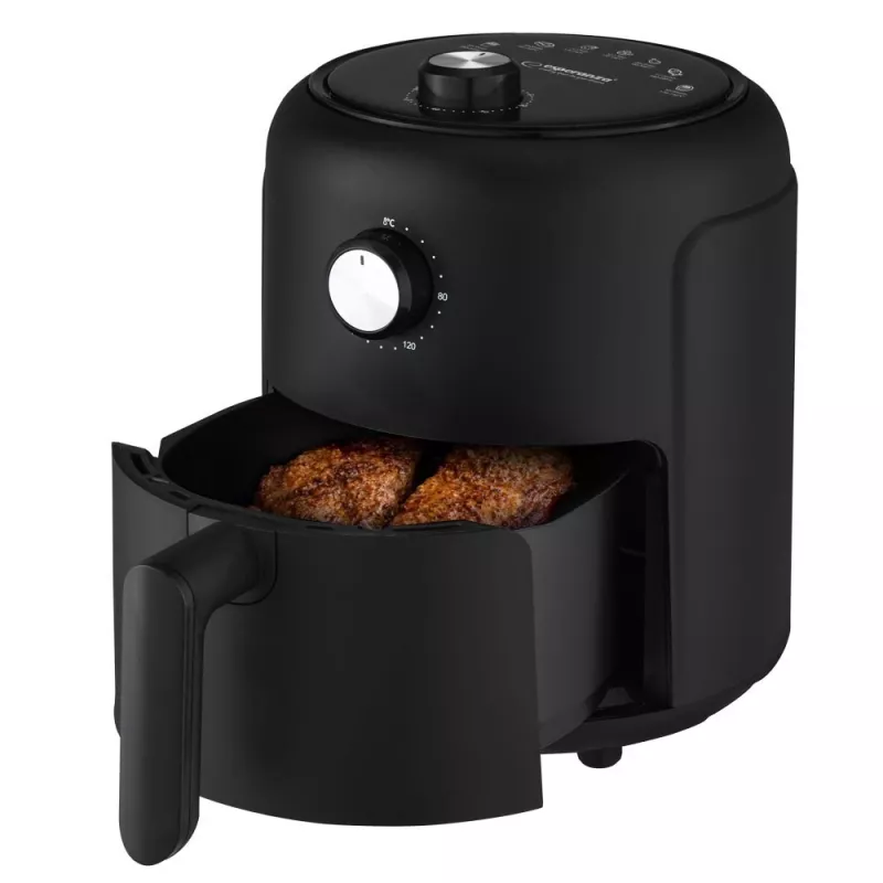 Heißluftfritteuse ESPERANZA EKA001, 2,6 L, 1000 W, 7 Programme, schwarz, kompakt für die Arbeitsplatte