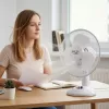 Adler | AD 7302 | Tischventilator | Weiß | Durchmesser 23 cm | Anzahl Geschwindigkeiten 2 | Oszillation | 60 W | Nein