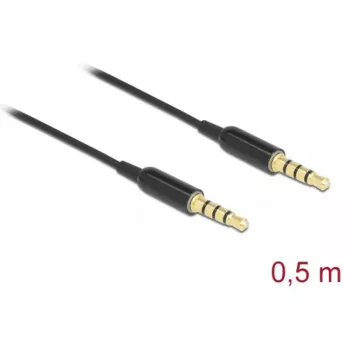 Audiokabel DeLOCK 66075 0,5 m 3,5 mm Schwarz
