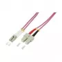 LogiLink - Patchkabel - SC Multimode (M) auf LC Multimode (M) - 1,0 m - Glasfaser - Duplex - 50/125 µm - OM4 - halogenfrei - heather violet (FP4LS01)