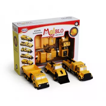 Fahrzeug-Set Popular Playthings Mix or Match Vehicles Construction Schwarz Gelb