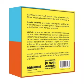 Ja nein vielleicht - Some Things Should Not Be Said, Partyspiel