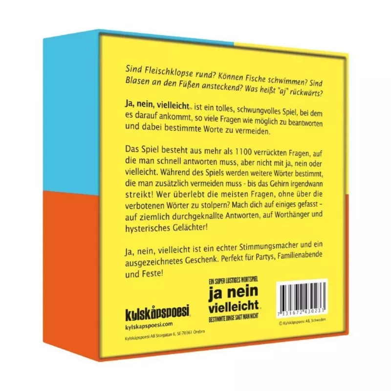 Ja nein vielleicht - Some Things Should Not Be Said, Partyspiel