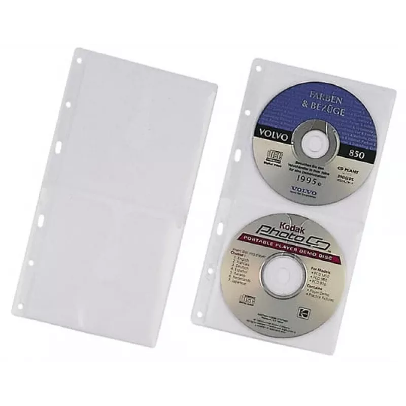 Sleeve-Tasche Durable 5203-19 2 Discs Transparent
