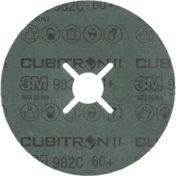 Fiber-Schleifscheibe 3M Cubitron II 115x22 mm, Körnung 80+, 25er-Pack
