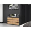 Kommode Top e Shop M6 140 ANT/ART, 6 Schubladen, Anthrazit Eiche, 1380×750×400 mm