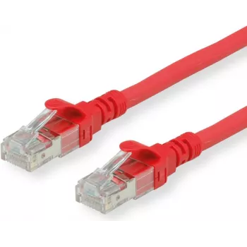 ROLINE - Patch-Kabel - RJ-45 (M) auf RJ-45 (M) - 30 cm - SFTP - CAT 6a - Rot (21.15.2971)