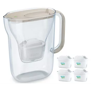 Wasserfilterkanne BRITA Style Essential 2,4 L mit 4 Sandkartuschen