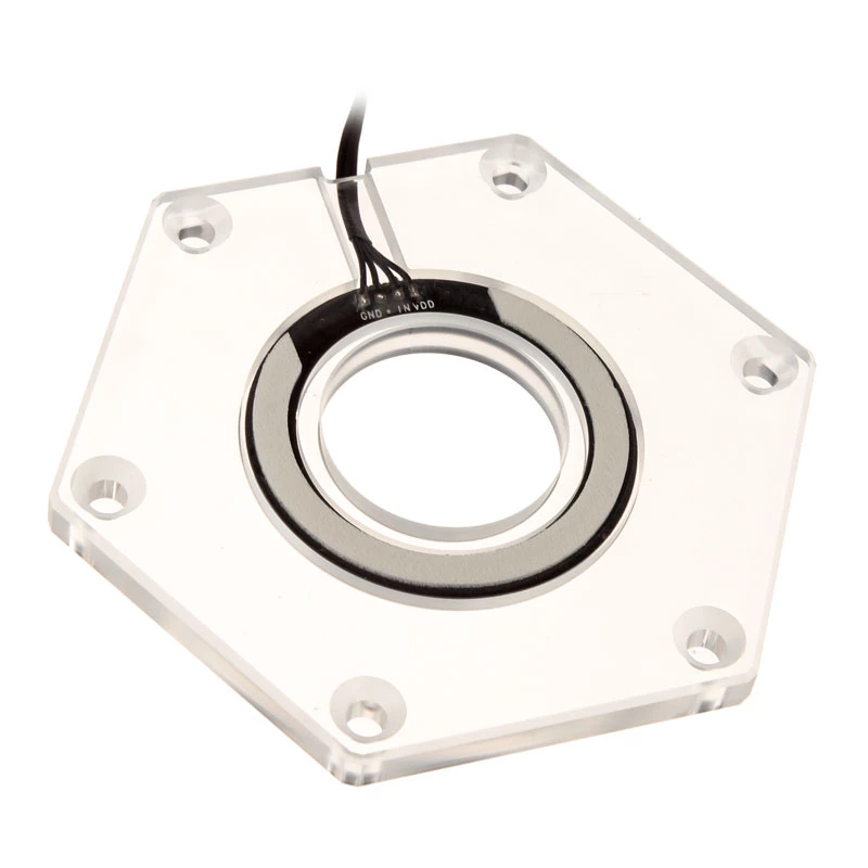 Montagesatz BitsPower Hexagon BP-WTHU-RGB — Acryl transparent, 91,4×80×6,5 mm