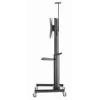 Boden-TV-Ständer Gembird TVS-70T-02 für 37 Zoll–70 Zoll Bildschirme, max. 70 kg, VESA 200x200–600x400, neigbar ±5°/−12°, höhenverstellbar, Rollen, Kabelmanagement