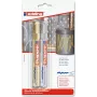 Marker pens Edding e-750 Gold Silver — Metallic-Tinte, rundes Gehäuse, Packung mit 2