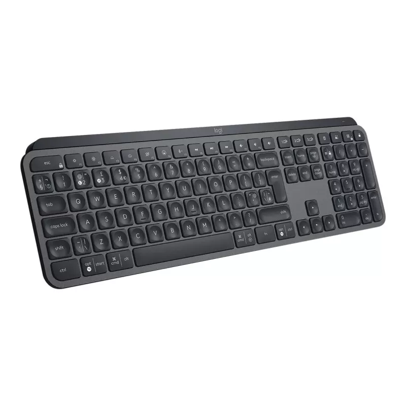 Logitech MX Keys for Business - Tastatur - hintergrundbeleuchtet - Kabellos - Bluetooth, 2,4 GHz - QWERTY - GB - Graphite (920-010250)