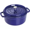 Staub 24 cm runder Gusseisen-Cocotte Dunkelblau
