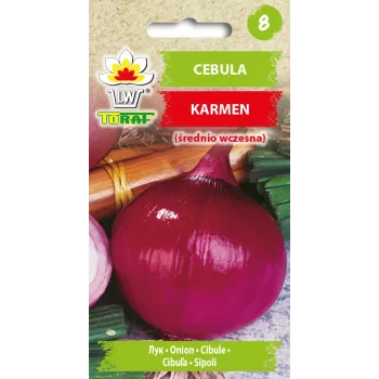 Onion Karmen Toraf Gemüsesamen, 3g-Packung