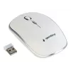 Kabellose Maus GEMBIRD MUSW-4B-01-W, beidhändig, optisch 1600 DPI, 4 Tasten, RF Wireless, weiß
