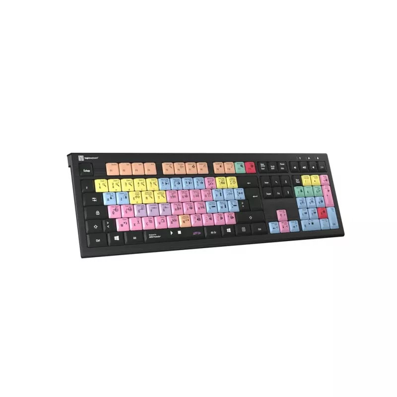 Logickeyboard ASTRA 2 USB AZERTY Englisch Schwarz Full-Size-Tastatur