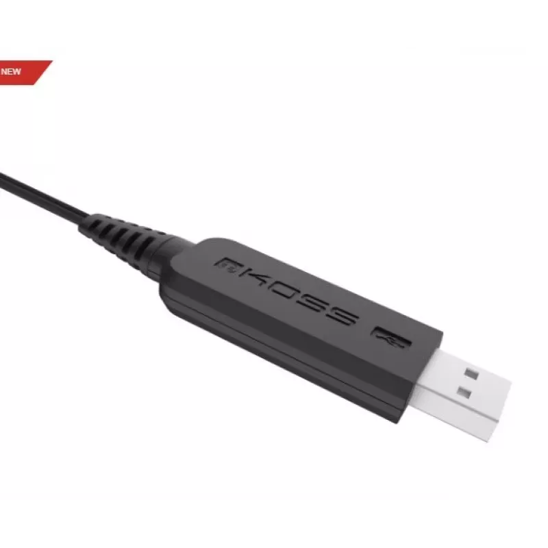 Koss | Kopfhörer | CS195 USB | Kabelgebunden | On-Ear | Mikrofon | Schwarz