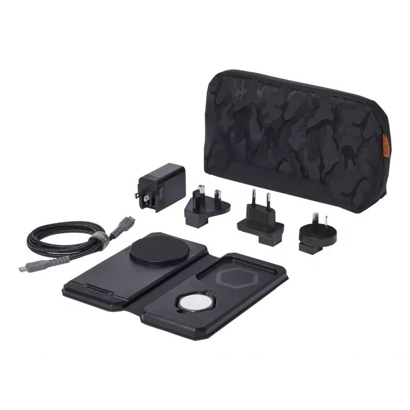 3-in-1-Kopfhörer Urban Armor Gear SRGE kabelloses Laden Schwarz Grau
