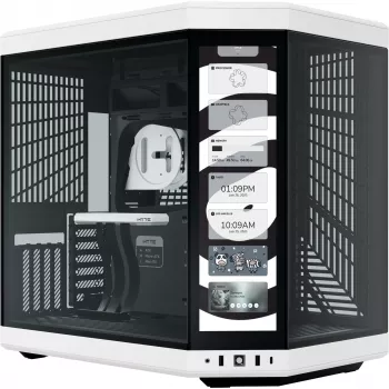 HYTE Y70 Touch Infinite Midi Tower Schwarz, Weiß