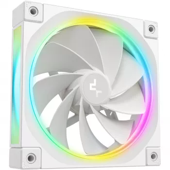 DeepCool FL12R 120-mm-PC-Lüfter, Weiß, 2150 RPM, aktive PFC, ARGB-Hintergrundbeleuchtung