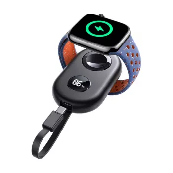 Kabelloses Induktionsladegerät Joyroom JR-W09 3W mit USB-C-Kabel für Apple Watch, Schwarz