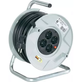 Kabeltrommel hugo brennenstuhl AK260 — 50 m H05VV-F 3G1.5, 4-fach-Steckdose