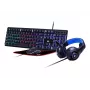 Gaming-Tastatur mit Maus GEMBIRD GGS-UMGL4-02 — Full-Size USB QWERTY US-Englisch, schwarz, LED-Hintergrundbeleuchtung