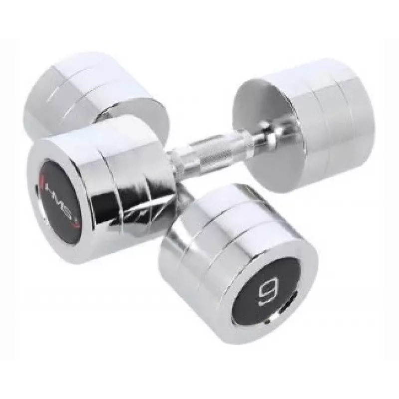 HMS Fitness CHD09 Kurzhantel mit festem Gewicht 9 kg 2 Stück