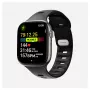 Uhrenarmband Nomad Tempo Band Schwarz Gummi — 20 mm Breite, passend für Handgelenke 155–193 mm
