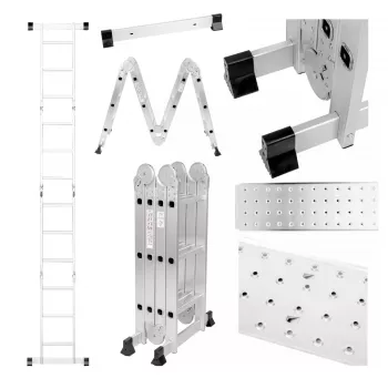 Extralink Gelenkleiter LAD3X4MP 3X4, 3,55 m (+PLATTFORM)