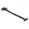 DeLOCK Riser Card PCI Express x1 Stecker 90° abgewinkelt auf x1 Slot mit Kabel 30 cm