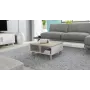 Cama LOTTA 60 Couchtisch weiß/Sonoma-Eiche