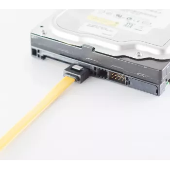 SATA-Datenkabel ShiverPeaks BS78246-0.5Y 6 Gb/s, gelb, 0,5 m